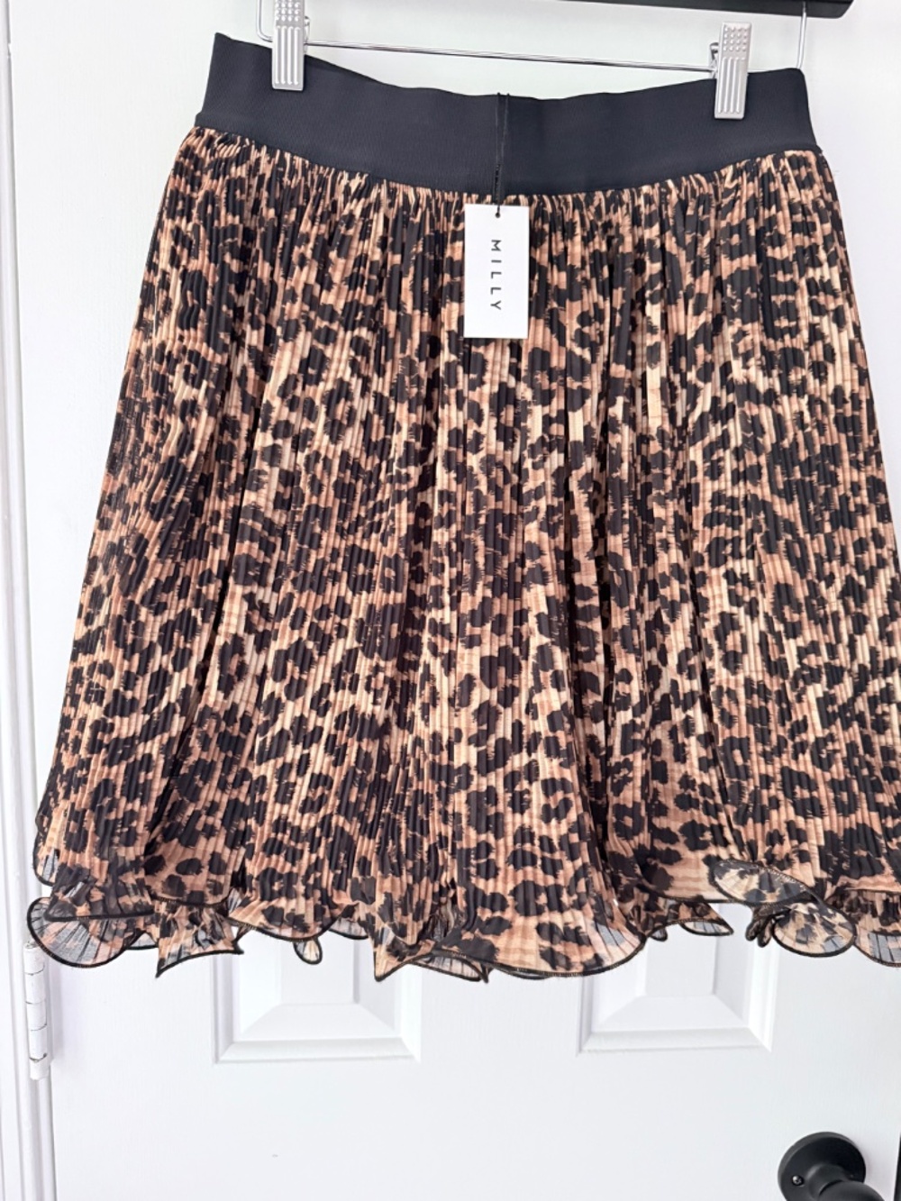NWT MILLY LEOPARD skirt